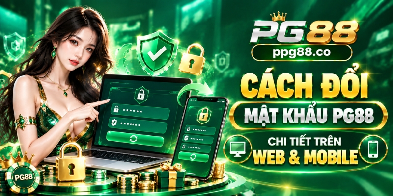 Cách Đổi Mật Khẩu PG88 Chi Tiết Trên Web & Mobile