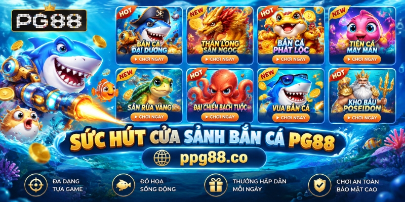 Sức hút của sảnh bắn cá PG88